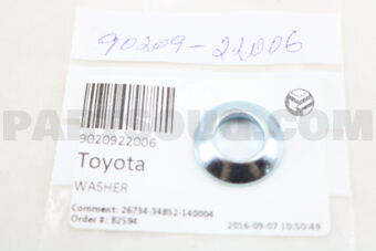 9020922006 Toyota WASHER