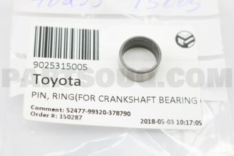 9025315005 PIN, RING(FOR CRANKSHAFT BEARING C