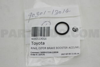 9030113014 RING, O(FOR BRAKE BOOSTER ACCUMULA