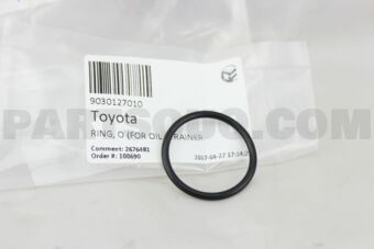 9030127010 RING, O (FOR OIL STRAINER)