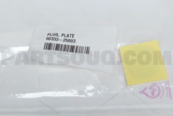 9033325003 PLUG, PLATE