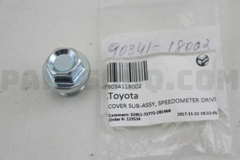9034118002 COVER SUB-ASSY, SPEEDOMETER DRIVEN