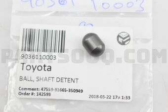 9036110003 BALL, SHAFT DETENT