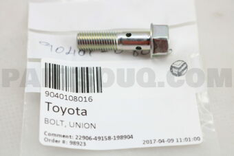 9040108016 BOLT, UNION(FOR NOZZLE LEAKAGE PIP