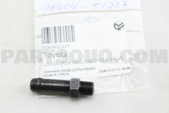 9040451237 UNION (FOR VACUUM CHECK VALVE)