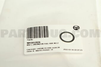 9043012026 Toyota BOLT, UNION(FOR FUEL PIPE NO.2)