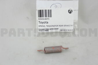 9050618076 SPRING, TENSION(FOR REAR BRAKE SHO