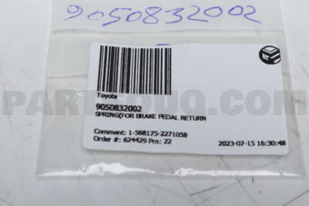 9050832002 SPRING(FOR BRAKE PEDAL RETURN)