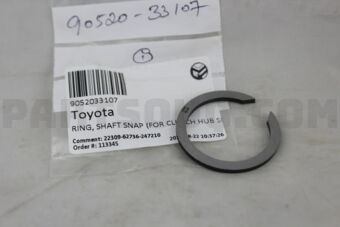 9052033107 RING, SHAFT SNAP (FOR CLUTCH HUB S