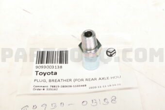 9093003138 PLUG, BREATHER (FOR REAR AXLE HOUS