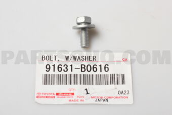 91631B0616 BOLT, W/WASHER