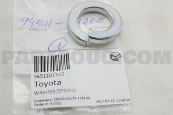 9451102200 WASHER,SPRING