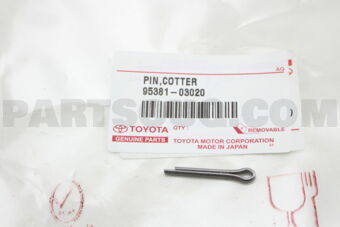 9538103020 PIN, COTTER(FOR REVERSE SHAFT REST