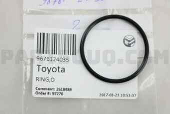 9676124035 RING, O(FOR WATER BY-PASS PIPE NO.