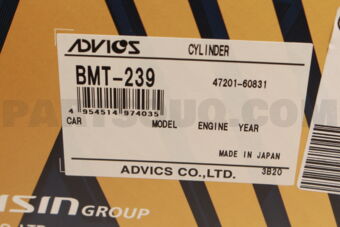 AISIN 4720160831 CYLINDER SUB-ASSY, BRAKE MASTER