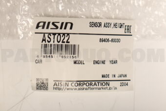 AISIN AST022 HIGH CONTROL SENSOR TO 89406-60030 LAND CRUISER 200709- AISIN