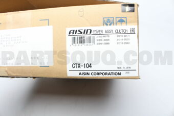 AISIN CTX104 CLUTCH COVER