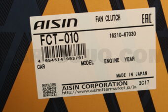 AISIN FCT010 FAN CLUTCH TO 1KZTE 199511200210 4RUNNER 1621067
