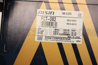 AISIN FCT082 FAN CLUTCH 16210-30031 TO 2KDFTV,1KDFTV FORTUNER 201509-201512 AISIN