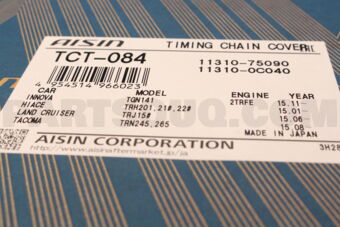 AISIN TCT084 TIMING CHAIN COVER TO 11301-68011 COASTER AISIN