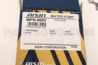AISIN WPN068V WATER PUMP B1010-52F01 NI SR20DE SERENA 199303-199906 AISIN