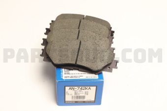 AKEBONO AN742K DISC BRAKE PAD SET FR AN-742K 04465-42200/04465-02220 TO COROLLA AKEBONO
