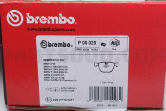 Brembo P06026 BRAKE PAD RR-X5(E70)/7(E65/E66