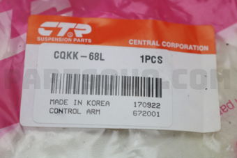 CTR CQKK68L CONTROL ARM LOWER LH