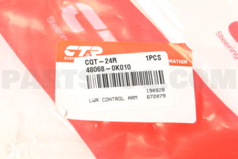 CTR CQT24R CONTROL ARM LOWER RH