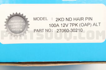 DENKI 2706030210 ALTERNATOR, 12V 100A 7PK (OAP),TOYOTA