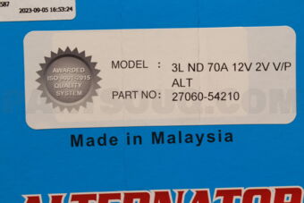 DENKI 2706054210 ALTERNATOR12V 70A D/P W/PTOYHILUX/HI-ACE 3L