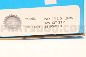 DENKI 2810028042 STARTER, 12V 1.6KW 13T, TOYOTA