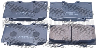 FEBEST 0101UZJ100F PAD KIT, DISC BRAKE, FRONT