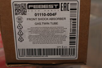 FEBEST 01110004F FRONT SHOCK ABSORBER GAS.TWIN TUBE