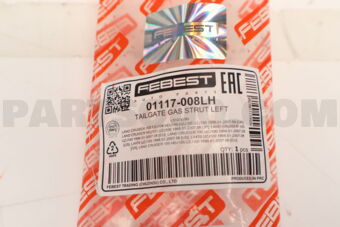 FEBEST 01117008LH TAILGATE GAS STRUT LEFT (WITH BRACKET) L512/335N