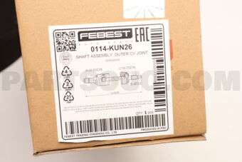 FEBEST 0114KUN26 DRIVE SHAFT FRONT LEFT/RIGHT 29X635X30