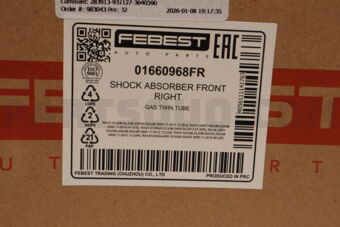 FEBEST 01660968FR SHOCK ABSORBER FRONT RIGHT