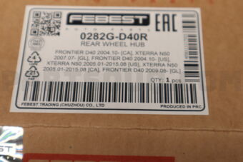 FEBEST 0282GD40R REAR WHEEL HUB