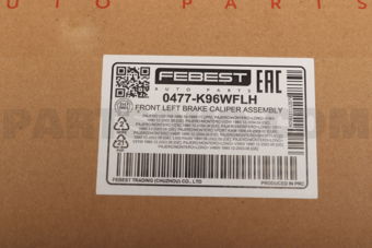 FEBEST 0477K96WFLH FRONT LEFT BRAKE CALIPER ASSEMBLY