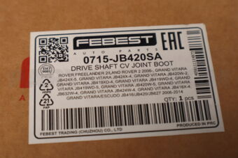 FEBEST 0715JB420SA BOOT JOINT SHAFT ASSEMBLY