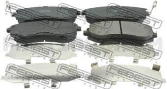 FEBEST 0801G12F PAD KIT, DISC BRAKE, FRONT - KIT
