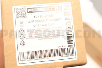 FEBEST 12110006R REAR SHOCK ABSORBER GAS.TWIN TUBE
