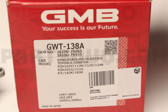 GMB GWT138A WATER PUMP