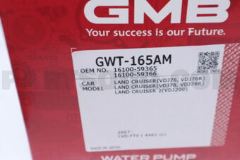 GMB GWT165AM WATER PUMP TOYOTA