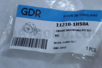 Good Rubber Co LTD GN61042 ENGINE MOUNTING RH SET