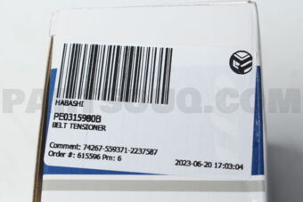 HABASHI PE0315980B BELT TENSIONER