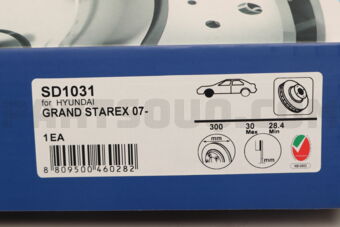Hi-Q SD1031 BRAKE DISC FRONT 51712-4H500 HY I800 BUS 200805-201108 HI-Q