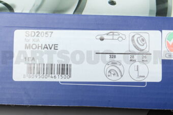 Hi-Q SD2057 BRAKE DISC FRONT KI MOHAVE 2009- HI-Q