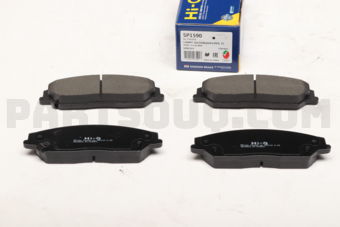 Hi-Q SP1590 BRAKE PAD FRONT TO CAMRY 2012- Hi-Q