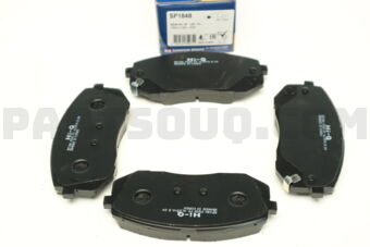 Hi-Q SP1848 BRAKE PAD FRONT 58101-D4A10,58101C2A10 KI SONATA 2010- HI-Q
